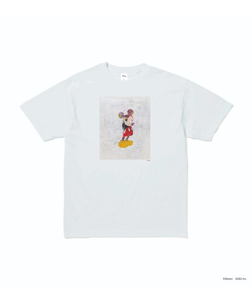 Disney(ディズニー)の「Mickey Mouse-melancholy-/ T-shirt Designed by Yukimasa Ida(Tシャツ/カットソー・メンズ・ホワイト/ブラック・XXL/XL/L/M)」の1枚目の写真