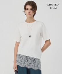 レースレイヤードコンビ Tシャツ