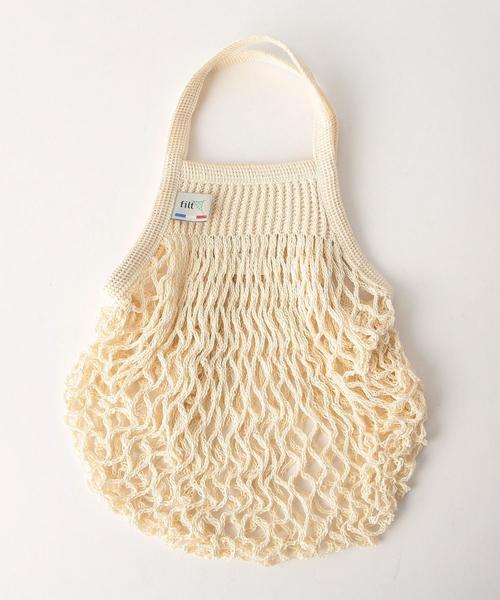 UNITED ARROWS（ユナイテッドアローズ）の「＜FILT（フィルト）＞ネットバッグ S（エコバッグ/サブバッグ・オフホワイト/レッド/ブラック/コバルトブルー・FREE）」の2枚目の写真