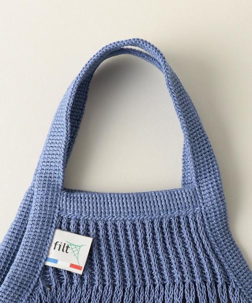 UNITED ARROWS（ユナイテッドアローズ）の「＜FILT（フィルト）＞ネットバッグ S（エコバッグ/サブバッグ・オフホワイト/レッド/ブラック/コバルトブルー・FREE）」の6枚目の写真
