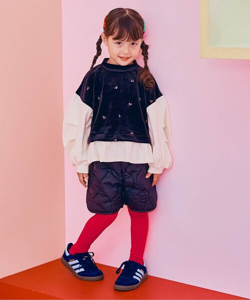 p.premier（ピードットプルミエ）の「選べる2タイプバリエーションタイツ（タイツ/ストッキング・キッズ・アイボリー/ブルー/レッド/オフホワイト/グレー/ブラック・140/120/90/80/100/110）」の20枚目の写真