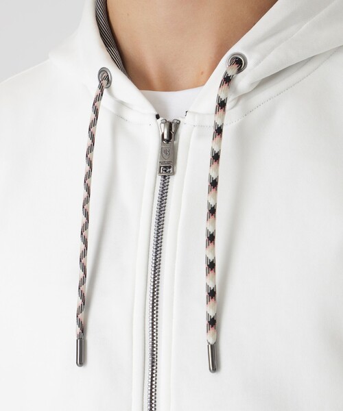 BLACK LABEL CRESTBRIDGE(ブラックレーベル・クレストブリッジ)の「クレストブリッジチェックコンビバックパイルパーカー(パーカー・メンズ・オフホワイト/ライトグレー/ベージュ系その他3/ブラック・XL/L/M)」の10枚目の写真