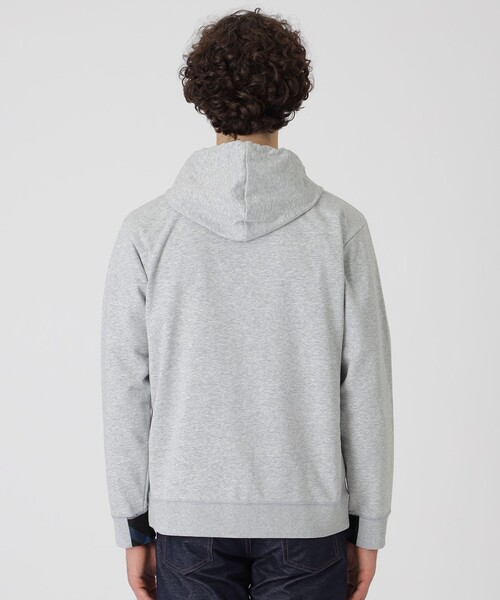 BLACK LABEL CRESTBRIDGE(ブラックレーベル・クレストブリッジ)の「クレストブリッジチェックコンビバックパイルパーカー(パーカー・メンズ・オフホワイト/ライトグレー/ベージュ系その他3/ブラック・XL/L/M)」の18枚目の写真