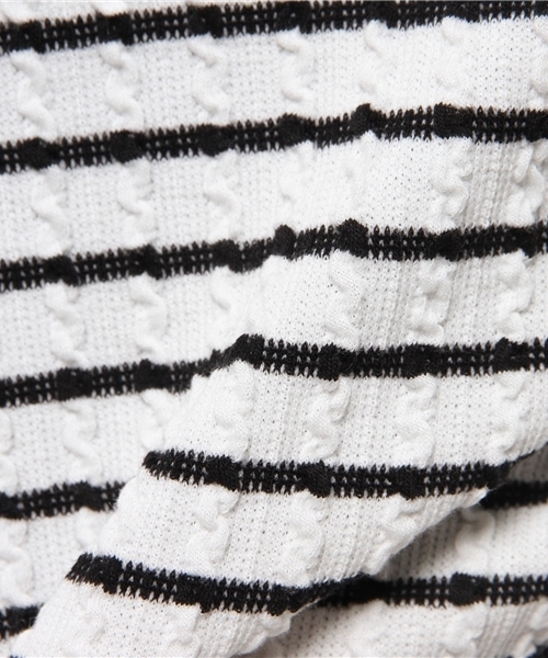 Heather（ヘザー）の「ボトルネックケーブルカット5分袖　715635（Tシャツ/カットソー・レディース・ホワイト系その他/オフホワイト/ライトイエロー・FREE）」の10枚目の写真