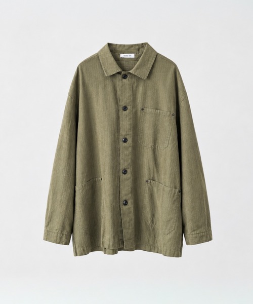 CANAL JEAN(キャナルジーン)の「choice_cnl コットンカバーオール(その他アウター・レディース・カーキ/ブラック・ONE SIZE)」の5枚目の写真