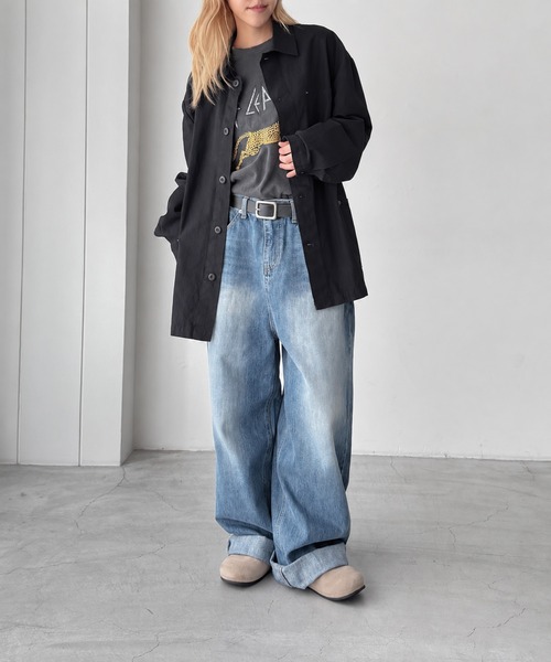 CANAL JEAN(キャナルジーン)の「choice_cnl コットンカバーオール(その他アウター・レディース・カーキ/ブラック・ONE SIZE)」の12枚目の写真