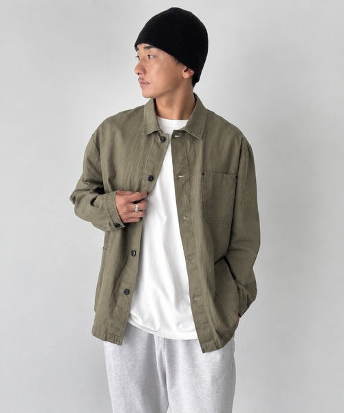 CANAL JEAN(キャナルジーン)の「choice_cnl コットンカバーオール(その他アウター・レディース・カーキ/ブラック・ONE SIZE)」の13枚目の写真