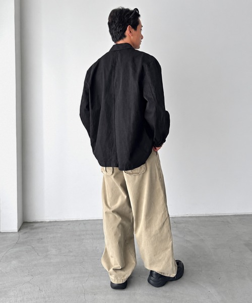 CANAL JEAN(キャナルジーン)の「choice_cnl コットンカバーオール(その他アウター・レディース・カーキ/ブラック・ONE SIZE)」の17枚目の写真