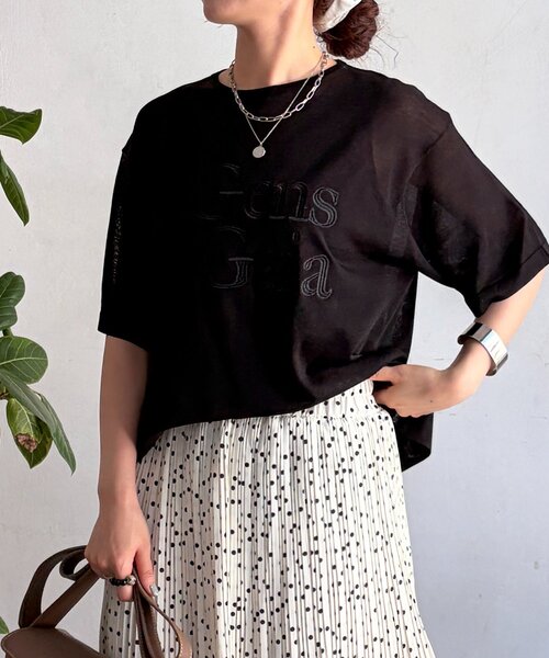 un dix cors（アンディコール）の「刺繍ロゴニットプルオーバー（ニット/セーター・レディース・ブラウン/ブラック/レッド・FREE）」の6枚目の写真