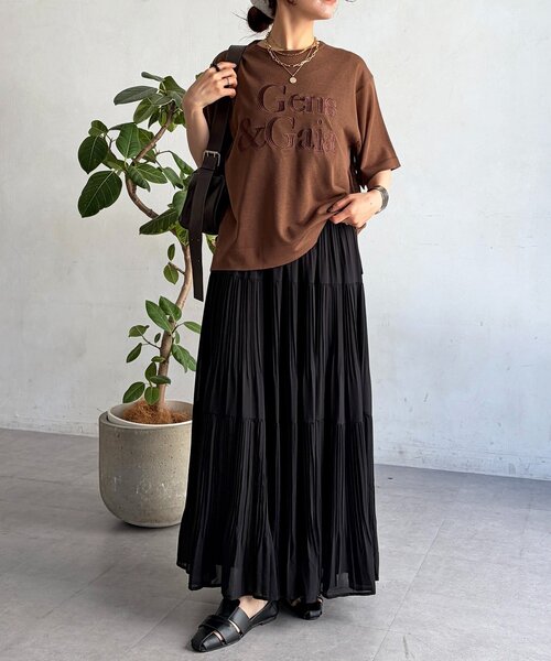 un dix cors（アンディコール）の「刺繍ロゴニットプルオーバー（ニット/セーター・レディース・ブラウン/ブラック/レッド・FREE）」の14枚目の写真