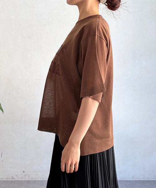 un dix cors（アンディコール）の「刺繍ロゴニットプルオーバー（ニット/セーター・レディース・ブラウン/ブラック/レッド・FREE）」の17枚目の写真