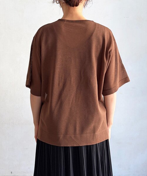 un dix cors（アンディコール）の「刺繍ロゴニットプルオーバー（ニット/セーター・レディース・ブラウン/ブラック/レッド・FREE）」の18枚目の写真
