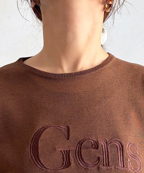 un dix cors（アンディコール）の「刺繍ロゴニットプルオーバー（ニット/セーター・レディース・ブラウン/ブラック/レッド・FREE）」の19枚目の写真