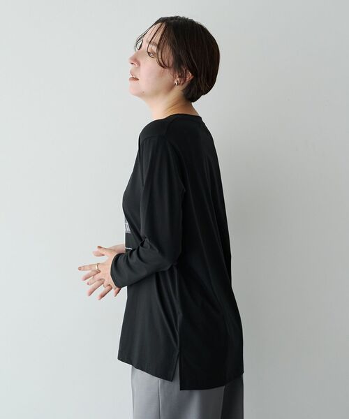 YECCA VECCA(イェッカヴェッカ)の「フォトプリントロンTee(Tシャツ/カットソー・レディース・ブラック/オフホワイト・FREE)」の8枚目の写真