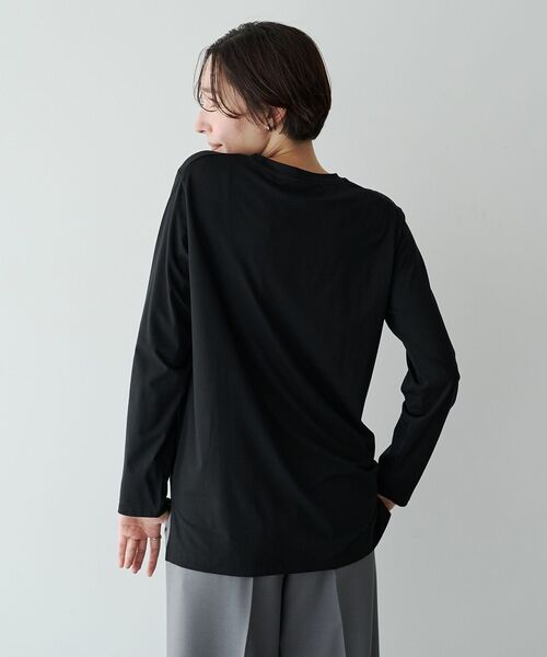 YECCA VECCA(イェッカヴェッカ)の「フォトプリントロンTee(Tシャツ/カットソー・レディース・ブラック/オフホワイト・FREE)」の9枚目の写真