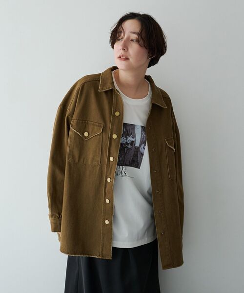 YECCA VECCA(イェッカヴェッカ)の「フォトプリントロンTee(Tシャツ/カットソー・レディース・ブラック/オフホワイト・FREE)」の5枚目の写真