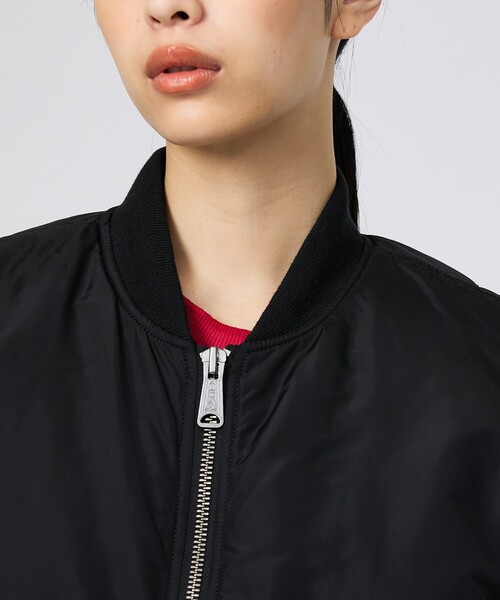 Alpha Industries(アルファインダストリーズ)の「【ALPHA / アルファ】MA-1 RELAXED FIT FLIGHT JACKET / オックスフォード リラックスフィット フライトジャケット / ユニセックス(ブルゾン・メンズ・カーキ/ブラック・XL/L/M)」の12枚目の写真