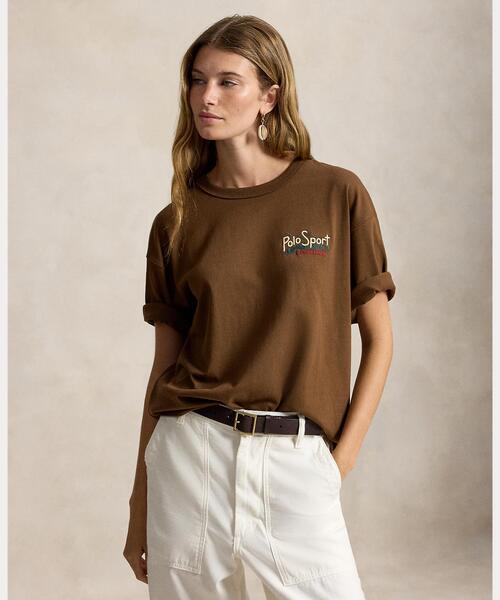 POLO RALPH LAUREN(ポロ ラルフ ローレン)の「リラックス フィット Polo Sport Tシャツ(Tシャツ/カットソー・メンズ・ブラウン系・M/L)」の4枚目の写真