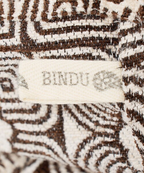 BINDU（ビンドゥー）の「【別注】＜BINDU＞フラワー トート バッグ（トートバッグ・メンズ・ブラウン系・FREE）」の2枚目の写真