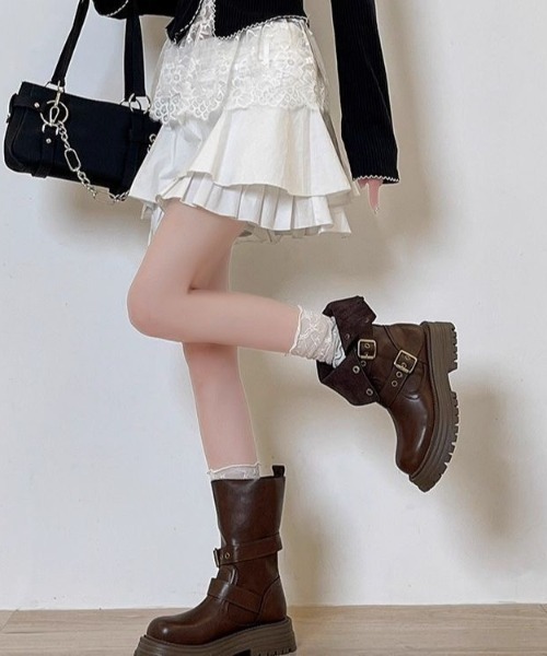 yuue' ( wear )(ユーイ)の「2WAY厚底ミドルブーツ(ブーツ・レディース・ブラック/ブラウン・23.5cm/24.5cm)」の21枚目の写真