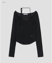 (T-7296)BALLET RIBBED STRING KNIT