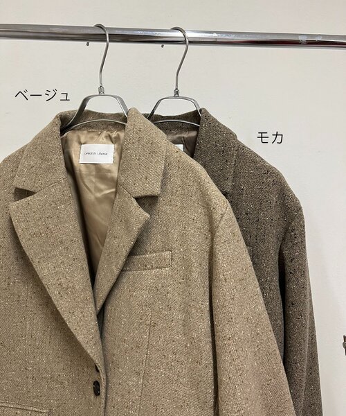 CAPRICIEUX LE'MAGE（カプリシューレマージュ）の「ネップツイードジャケットコート（その他アウター・レディース・ベージュ/モカ・38/36）」の5枚目の写真