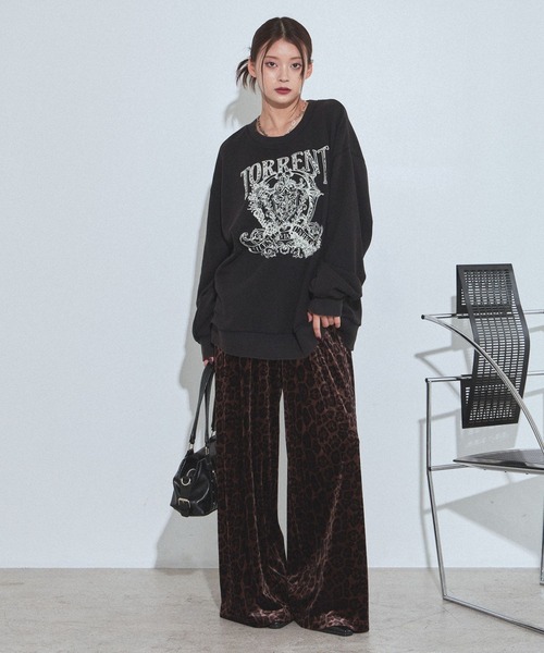 PAGEBOY(ページボーイ)の「イージーベロアパンツ(その他パンツ・レディース・ブラック/レオパード・FREE)」の18枚目の写真