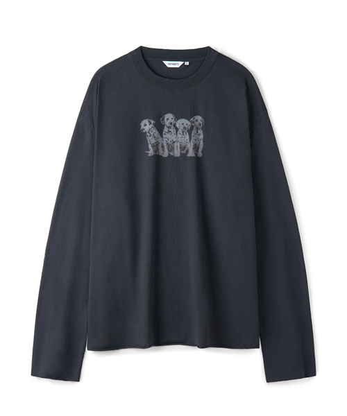 PARTIMENTO(パルティメント)の「フェイドペット ロングスリーブ チャコール(Tシャツ/カットソー・メンズ・その他・LARGE/MEDIUM)」の1枚目の写真