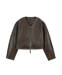 MONO LEATHER JACKET (2color)