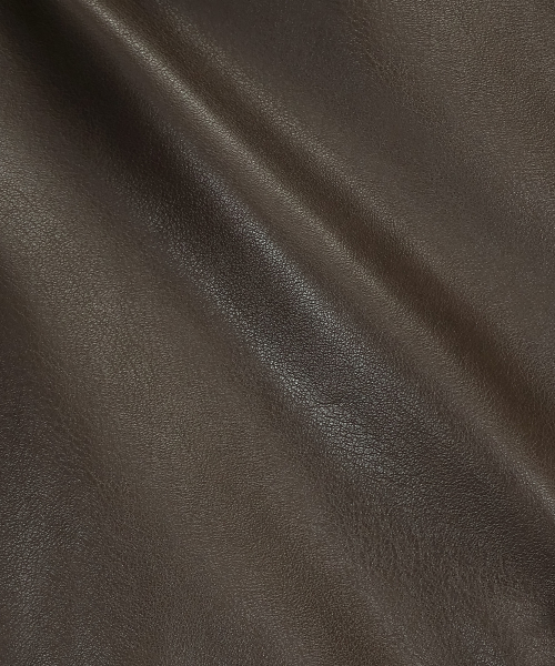 Yuje（ユジェ）の「MONO LEATHER JACKET (2color)（ライダースジャケット・レディース・ブラウン/ブラック・FREE）」の11枚目の写真