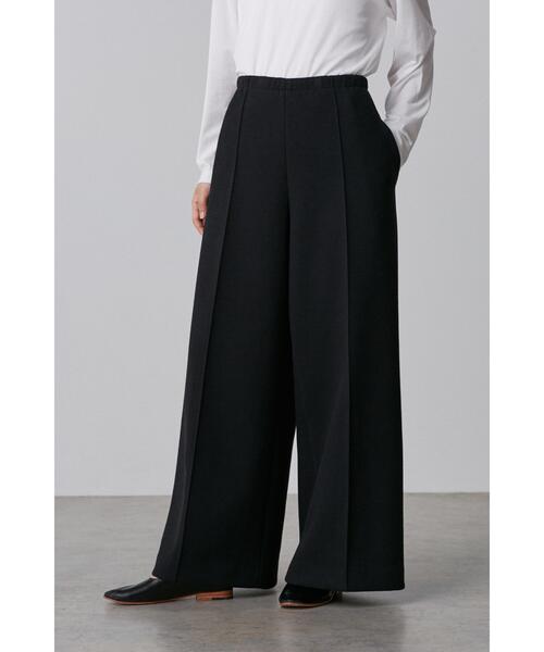 YLEVE（イレーヴ）の「［別注］YLEVE / TWEEDY BONDING JERSEY WIDE TR（その他パンツ・レディース・ホワイト/ブラック・2/1/0）」の3枚目の写真