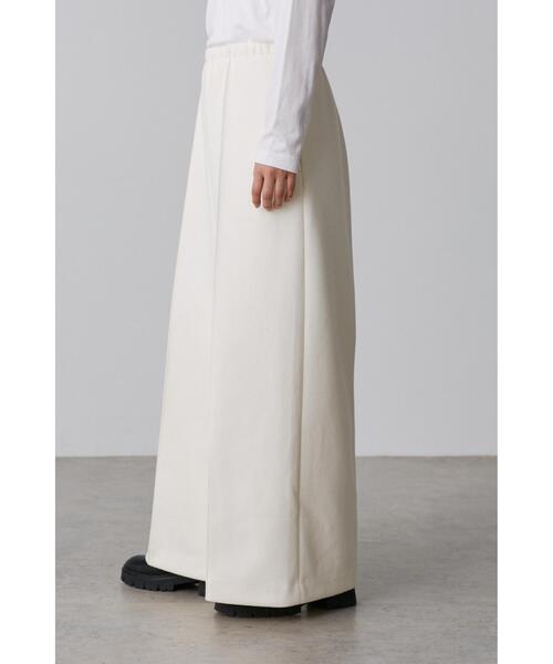 YLEVE（イレーヴ）の「［別注］YLEVE / TWEEDY BONDING JERSEY WIDE TR（その他パンツ・レディース・ホワイト/ブラック・2/1/0）」の7枚目の写真
