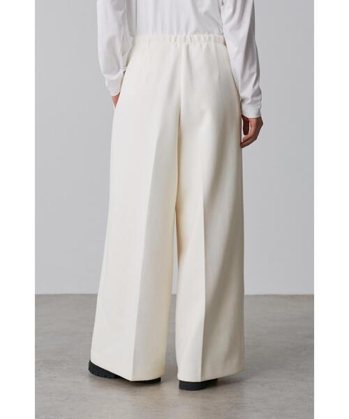 YLEVE（イレーヴ）の「［別注］YLEVE / TWEEDY BONDING JERSEY WIDE TR（その他パンツ・レディース・ホワイト/ブラック・2/1/0）」の8枚目の写真