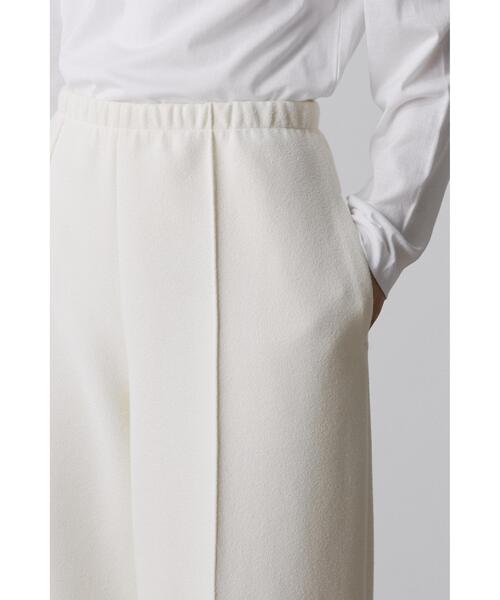 YLEVE（イレーヴ）の「［別注］YLEVE / TWEEDY BONDING JERSEY WIDE TR（その他パンツ・レディース・ホワイト/ブラック・2/1/0）」の9枚目の写真