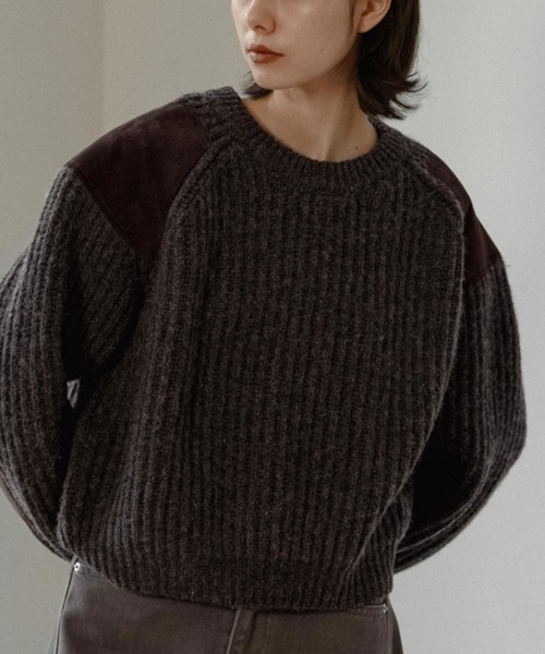 AUTHENTIC series - vintage like accent knit（ニット/セーター