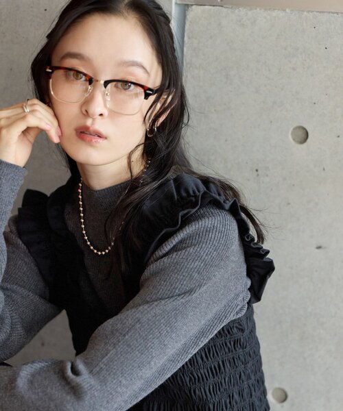 DISCOAT(ディスコート)の「【Noka】カットギャザーフリルベスト《WEB限定》(Tシャツ/カットソー・レディース・ブラウン/グレー/ブラック・FREE)」の5枚目の写真