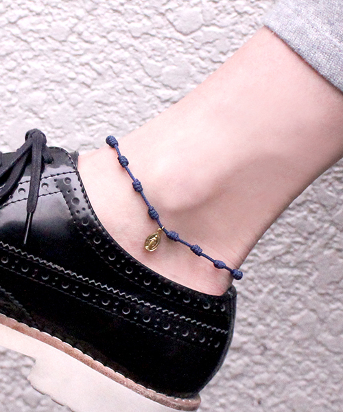 FACES(7)(フェイシーズセブン)の「【FACES(7)】ロザリオコードアンクレット -MARIA- (BRASS)(アンクレット・メンズ・ブラック/レッド/ブルー/ネイビー/イエロー/オレンジ/グリーン/ピンク/ライトブルー/ライトピンク・FREE)」の5枚目の写真