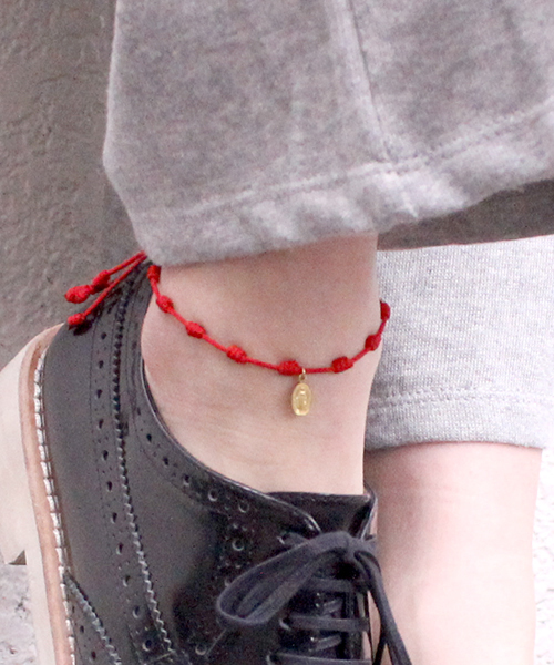 FACES(7)(フェイシーズセブン)の「【FACES(7)】ロザリオコードアンクレット -MARIA- (BRASS)(アンクレット・メンズ・ブラック/レッド/ブルー/ネイビー/イエロー/オレンジ/グリーン/ピンク/ライトブルー/ライトピンク・FREE)」の19枚目の写真