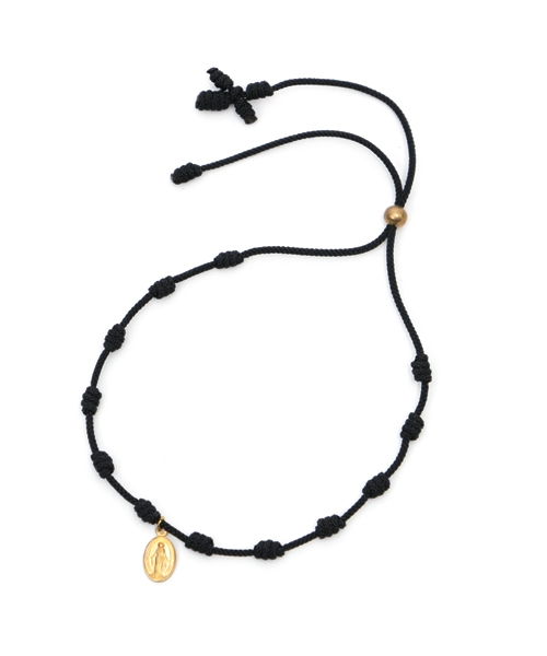 FACES(7)(フェイシーズセブン)の「【FACES(7)】ロザリオコードアンクレット -MARIA- (BRASS)(アンクレット・メンズ・ブラック/レッド/ブルー/ネイビー/イエロー/オレンジ/グリーン/ピンク/ライトブルー/ライトピンク・FREE)」の14枚目の写真