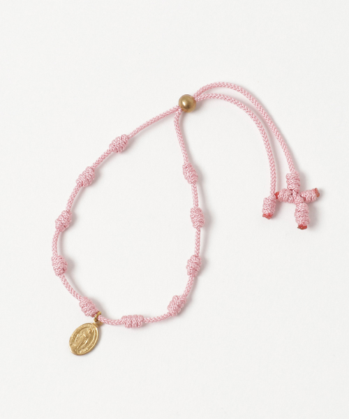 FACES(7)(フェイシーズセブン)の「【FACES(7)】ロザリオコードアンクレット -MARIA- (BRASS)(アンクレット・メンズ・ブラック/レッド/ブルー/ネイビー/イエロー/オレンジ/グリーン/ピンク/ライトブルー/ライトピンク・FREE)」の9枚目の写真