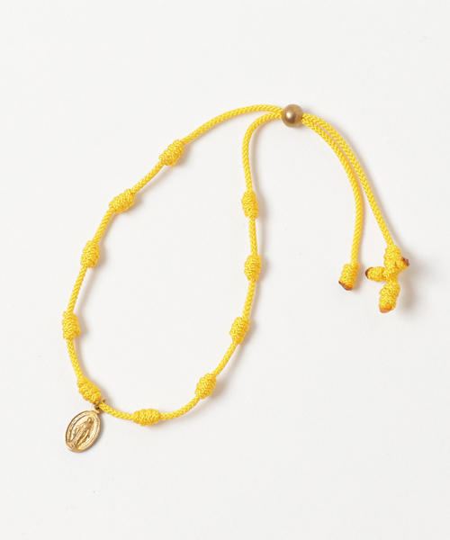 FACES(7)(フェイシーズセブン)の「【FACES(7)】ロザリオコードアンクレット -MARIA- (BRASS)(アンクレット・メンズ・ブラック/レッド/ブルー/ネイビー/イエロー/オレンジ/グリーン/ピンク/ライトブルー/ライトピンク・FREE)」の7枚目の写真