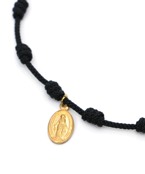 FACES(7)(フェイシーズセブン)の「【FACES(7)】ロザリオコードアンクレット -MARIA- (BRASS)(アンクレット・メンズ・ブラック/レッド/ブルー/ネイビー/イエロー/オレンジ/グリーン/ピンク/ライトブルー/ライトピンク・FREE)」の11枚目の写真