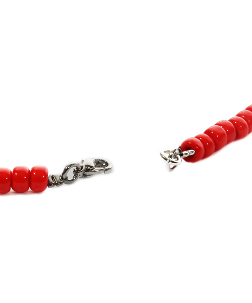 8(eight)(エイト)の「ロング ビーズネックレス シルバービーズ インディアンジュェリー (ネックレス・メンズ・レッド/ブラック/ブルー・FREE)」の11枚目の写真