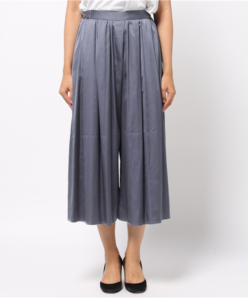 N.(N. Natural Beauty Basic)(エヌエヌナチュラルビューティーベーシック)の「サテンガウチョパンツ(その他パンツ・レディース・ブルー/ベージュ/ピンク・MEDIUM)」の4枚目の写真