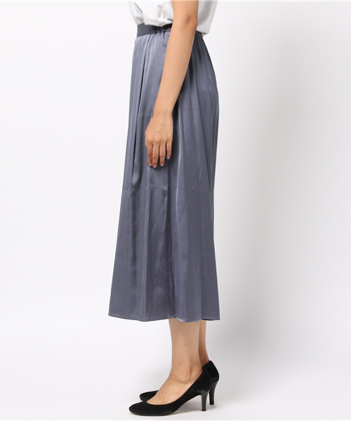 N.(N. Natural Beauty Basic)(エヌエヌナチュラルビューティーベーシック)の「サテンガウチョパンツ(その他パンツ・レディース・ブルー/ベージュ/ピンク・MEDIUM)」の5枚目の写真