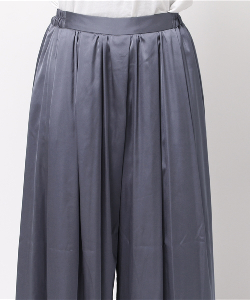 N.(N. Natural Beauty Basic)(エヌエヌナチュラルビューティーベーシック)の「サテンガウチョパンツ(その他パンツ・レディース・ブルー/ベージュ/ピンク・MEDIUM)」の7枚目の写真