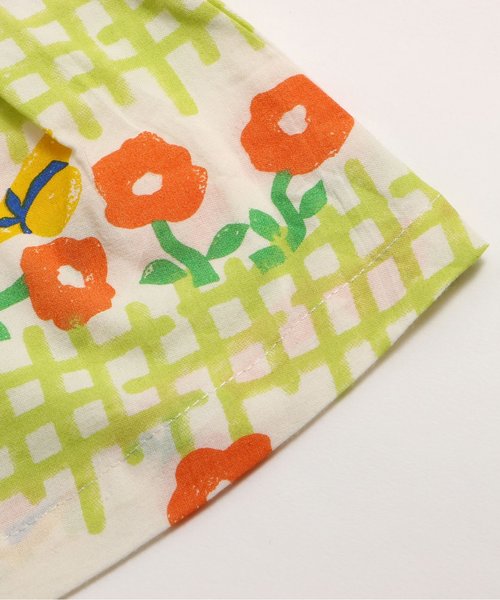 Petit jam（プチジャム）の「初夏の3柄ドッキングワンピース（ワンピース・キッズ・イエロー/アイボリー/グレー・80/95/100/120/90/110/130）」の7枚目の写真