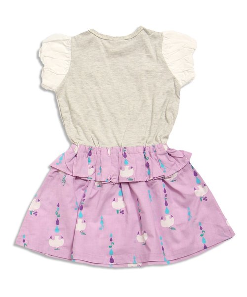 Petit jam（プチジャム）の「初夏の3柄ドッキングワンピース（ワンピース・キッズ・イエロー/アイボリー/グレー・80/95/100/120/90/110/130）」の15枚目の写真