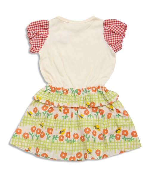 Petit jam（プチジャム）の「初夏の3柄ドッキングワンピース（ワンピース・キッズ・イエロー/アイボリー/グレー・80/95/100/120/90/110/130）」の16枚目の写真