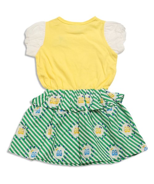 Petit jam（プチジャム）の「初夏の3柄ドッキングワンピース（ワンピース・キッズ・イエロー/アイボリー/グレー・80/95/100/120/90/110/130）」の17枚目の写真